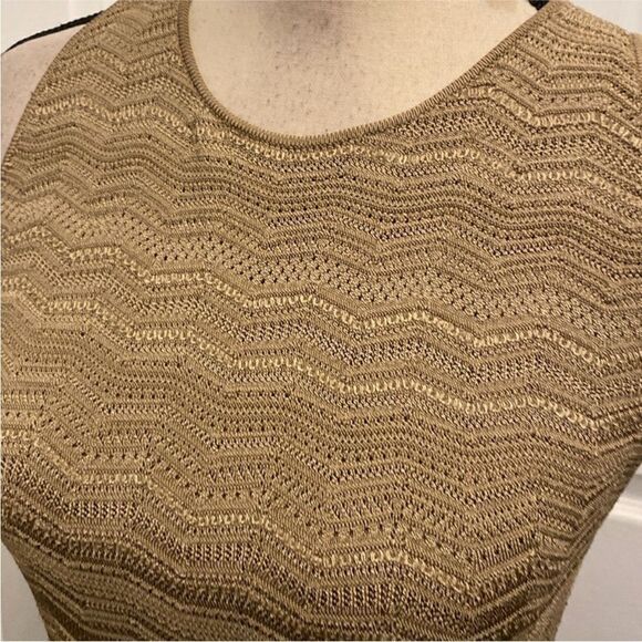 Ralph Lauren black label Elegant Tan Dress with Cardigan, L - Picture 6 of 14